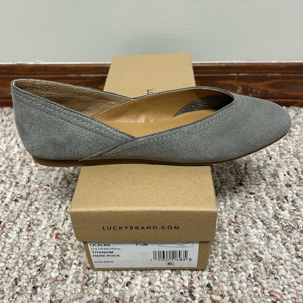 Lucky Brand Women's Charcoal Flats